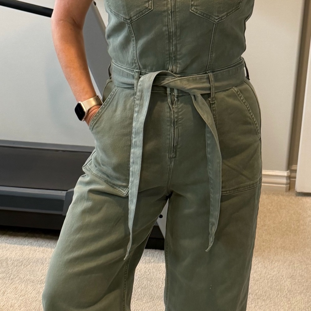 Anthropologie’s Good American Olive Green Jumpsuit - Picture 2 of 6